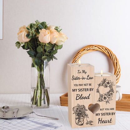 Sister in Law Gifts, Candlestick - Gifts for Sister in Law Birthday Christmas Mother's Day Wedding Gifts
