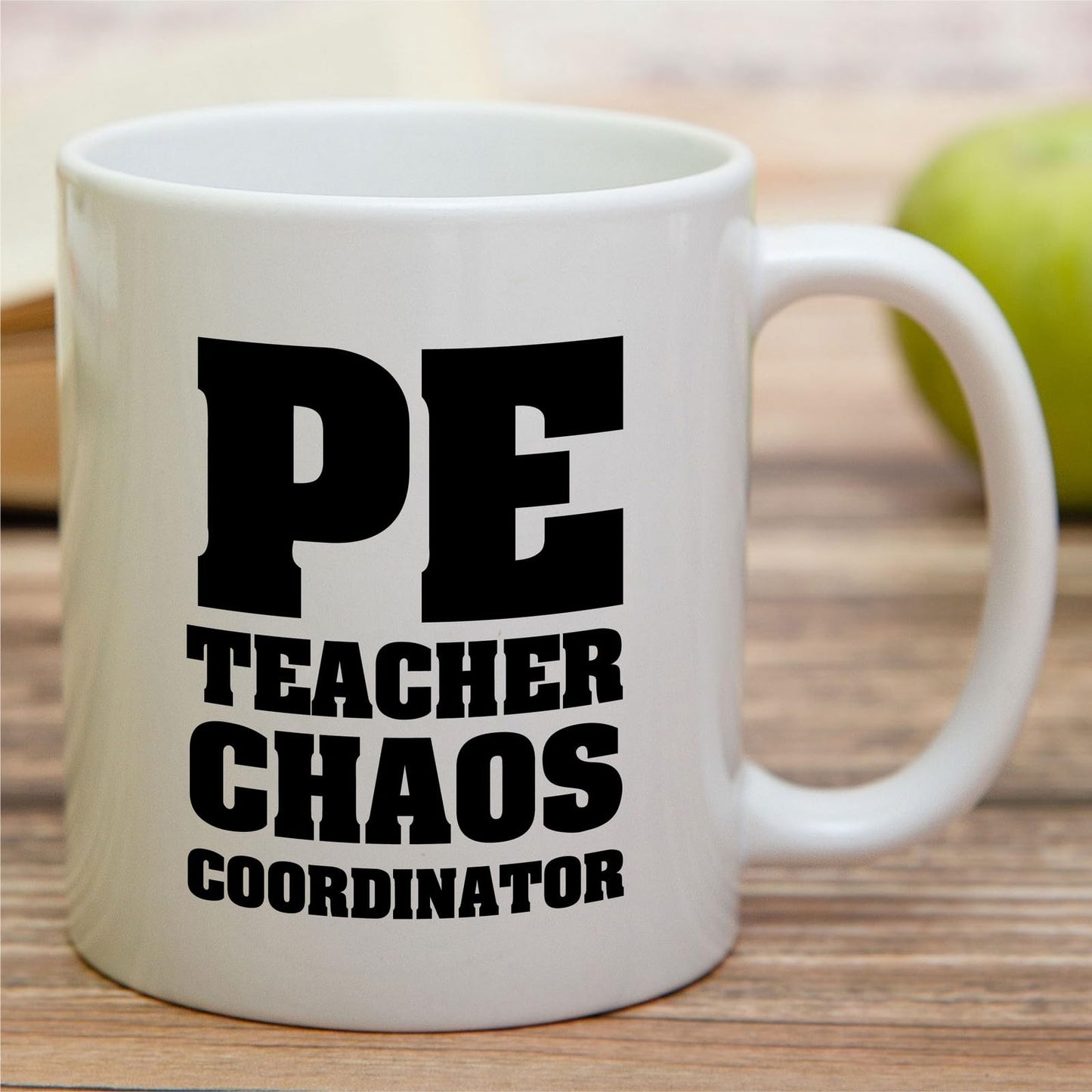 Retreez Funny PE Teacher Mug - PE Teacher Chaos Coordinator - 11 Oz Ceramic Coffee Or Tea Cup - Hilarious Gift for Physical Education Teachers - Ideal for Appreciation, Birthday and Energizing Break