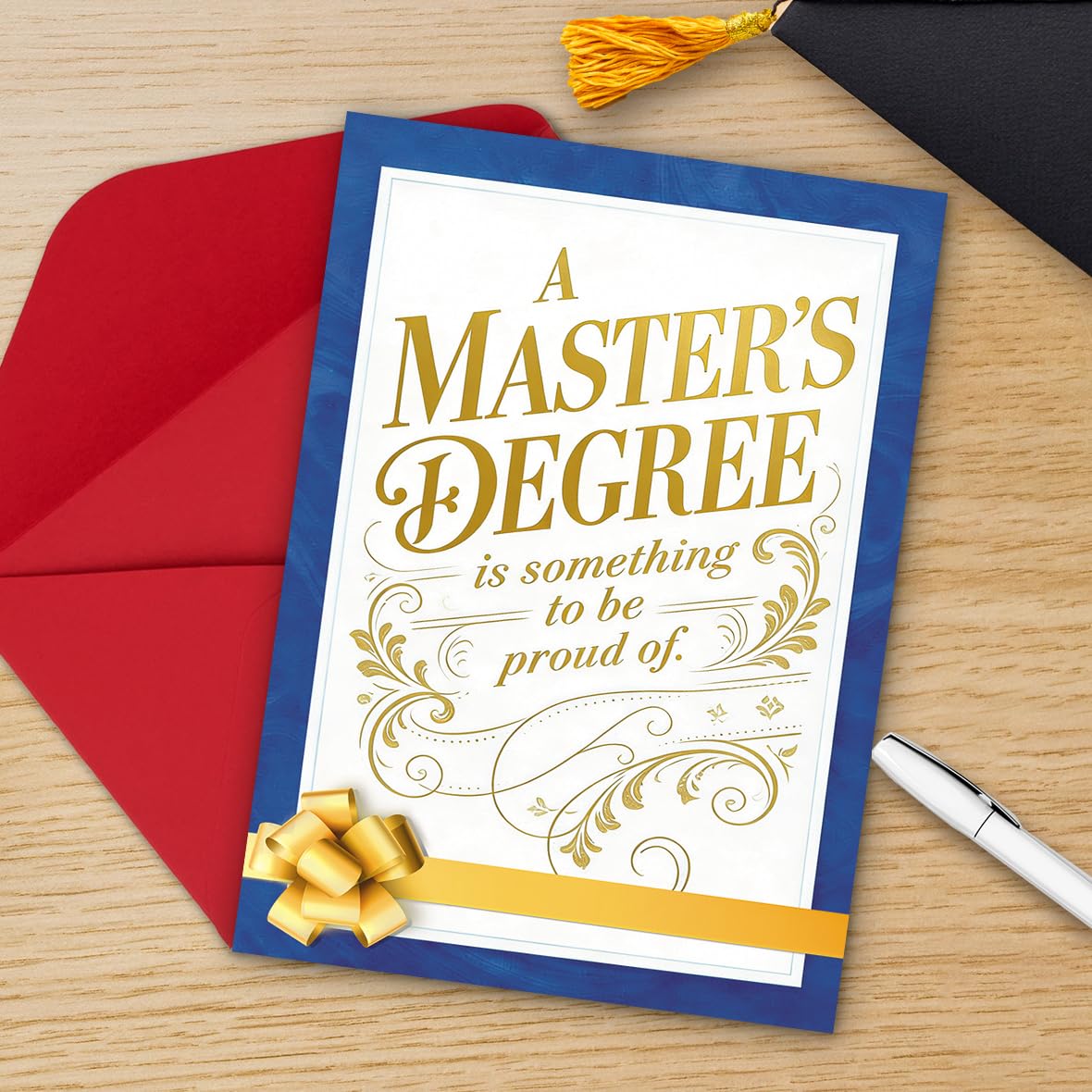 Master's Degree Graduation Card, Graduation Gift for Masters Degree Holders, Grad Gifts for Son Daughter Niece Nephew
