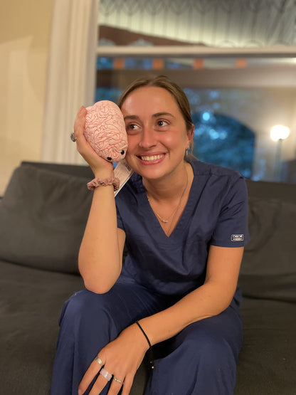 GIANT MICROBES Brain Organ Plush, Brain Model Anatomy, Psychology Gifts for Students, Medical Student Gift, Therapist Office Decor, Anatomy Models, Neuroscience Gifts, Neurology Gift