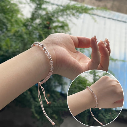 Hug from Heaven Morse Code Bracelet - Until We Meet Again, Black Hematite Beads for Men and Women