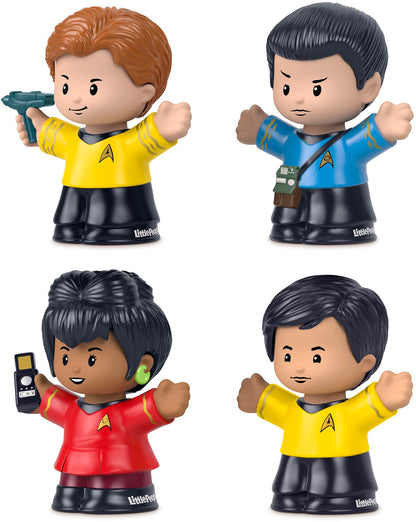 Little People Collector Star Trek TV Series Special Edition Set for Adults & Fans, 4 Figures in Display Package