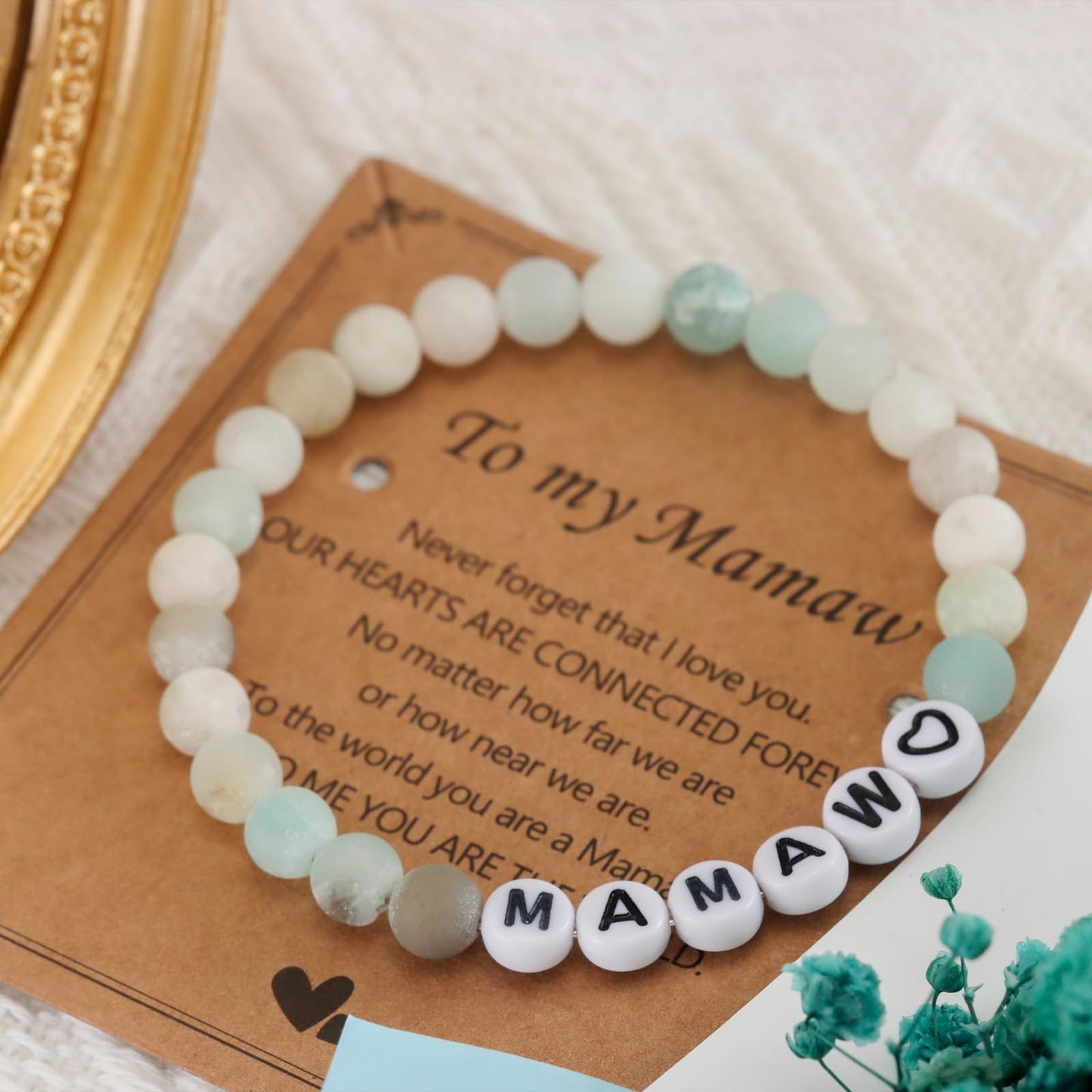 HUTIMY Gifts for Mamaw Birthday from Grandchildren Best Grandma Mothers Day Mamaw Bracelet