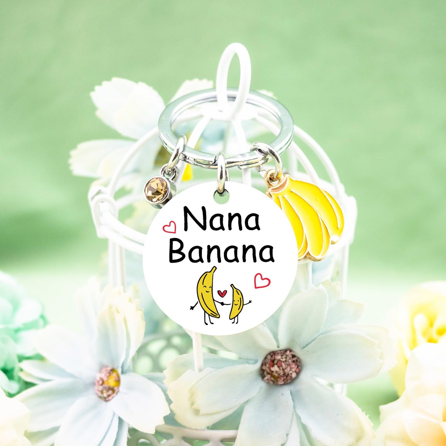 igvean Nana Gifts Banana Keychain Nana Birthday Gifts Great Grandma Gift Ideas Funny Grandmother Present from Grandkids Christmas Mothers Day Gift for Grandma