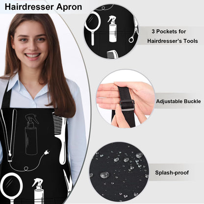 Hair Stylist Gifts for Women, Hair Dresser Gifts Basket for Female, Hairdresser Box for Friends Sister, Cosmetology Graduation Sets with Hairstylist Tumbler Apron Tote Bag