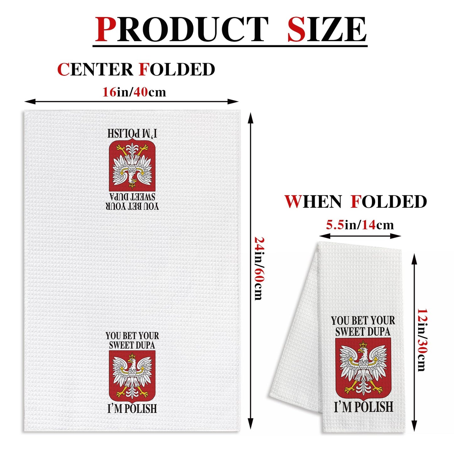 zcyhtqp You Bet Your Sweet Dupa I'm Polish, Funny Kitchen Towels with Sayings, Multi-Purpose Towel, Chef Gift, New Home Housewarming Gifts
