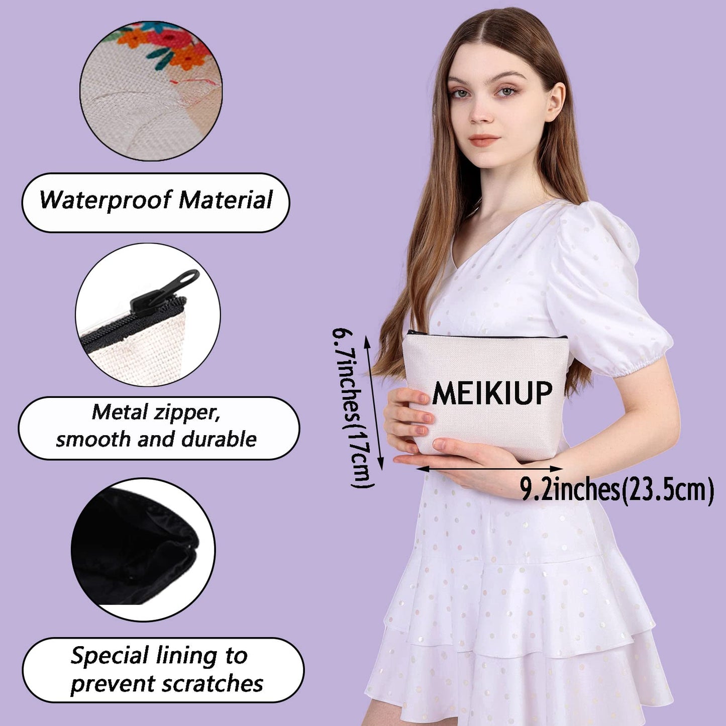 MEIKIUP Funny K-pop Lover Gift K-pop Merchandise Korean Drama Fan Gift K-Drama Women Makeup Bag