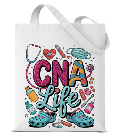 Nurse Canvas Tote Bag for Women Cute Reusable Grocery Shoulder Bag Gifts for Nurse