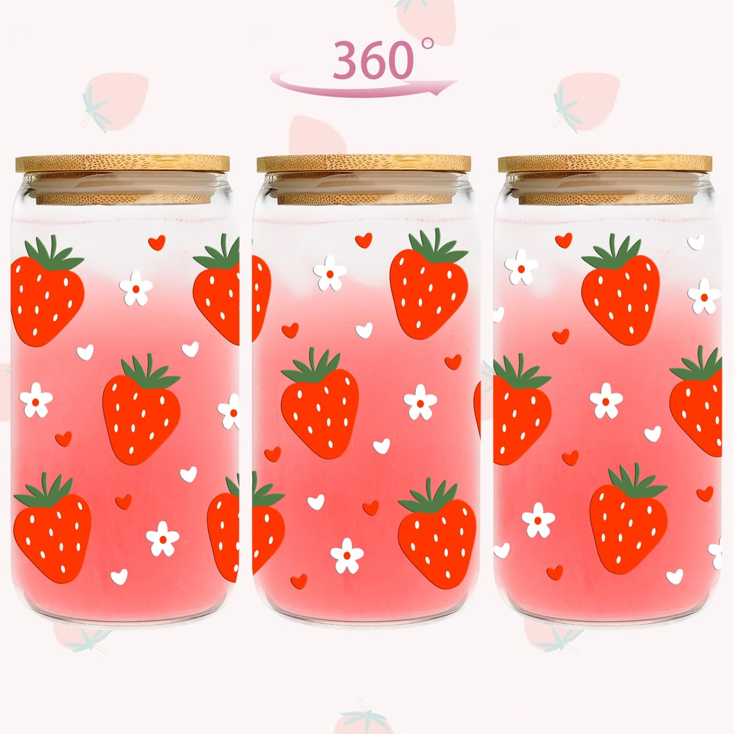 Strawberry Gifts for Women – 8 PCS Aesthetic Stuff Set for Her - Cute Birthday Gifts for Friends - Strawberry Accessories Set Includes Coffee Cup for Galentines Valentines