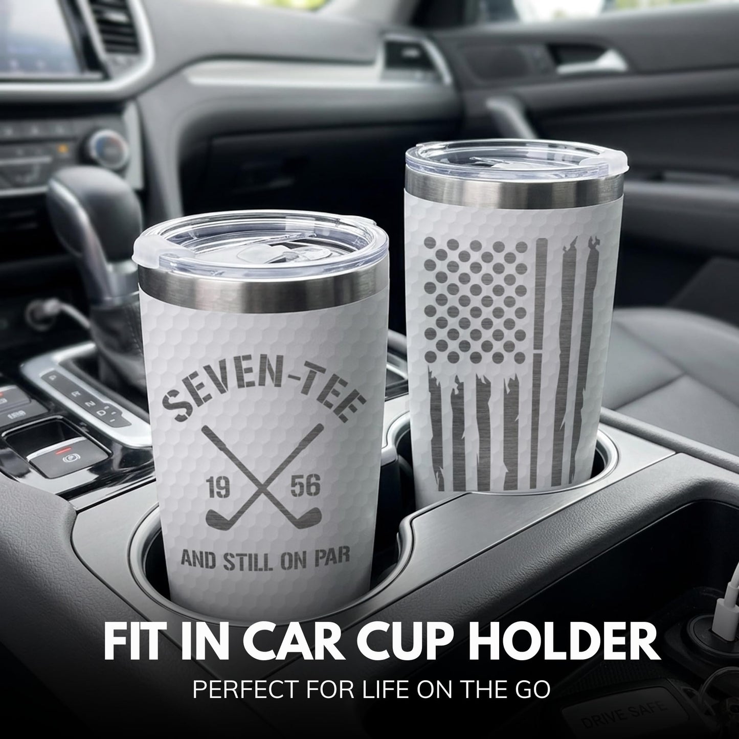 Golf Birthday Gifts for Men - Seven-Tee and Still on Par 70th Birthday Tumbler, Gift for 70 Year Old Man, 70th Bday Golf Gifts, Father Day, Christmas Gift for 70 Year Old Man, Dad, Grandpa