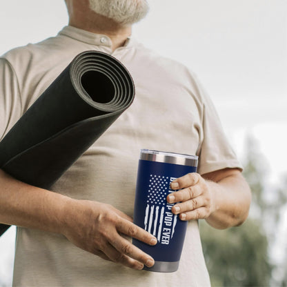 Pop Pop Gifts - Gift for PopPop from Grandkids - Fathers Day Christmas Birthday Gifts Idea - Tumbler 20Oz Stainless Steel