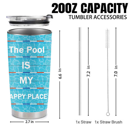 Swimmer Gifts - Swim Team Gifts - Swimming Stainless Steel Tumbler 20 Oz