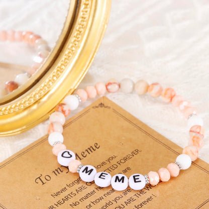 HUTIMY Meme Gift Grandma Women from Grandson Birthday Best Mothers Day Funny Meme Bracelet