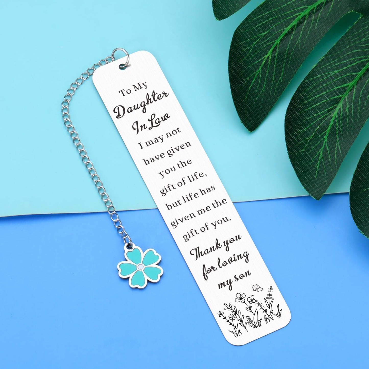 Future Daughter in Law Gifts from Mother in Law Daughter in Law Mothers Day Birthday Gifts for Daughter-in-Law Anniversary Wedding Gift for Bride from Mother-in-Law Bookmark for Book Lover Christmas