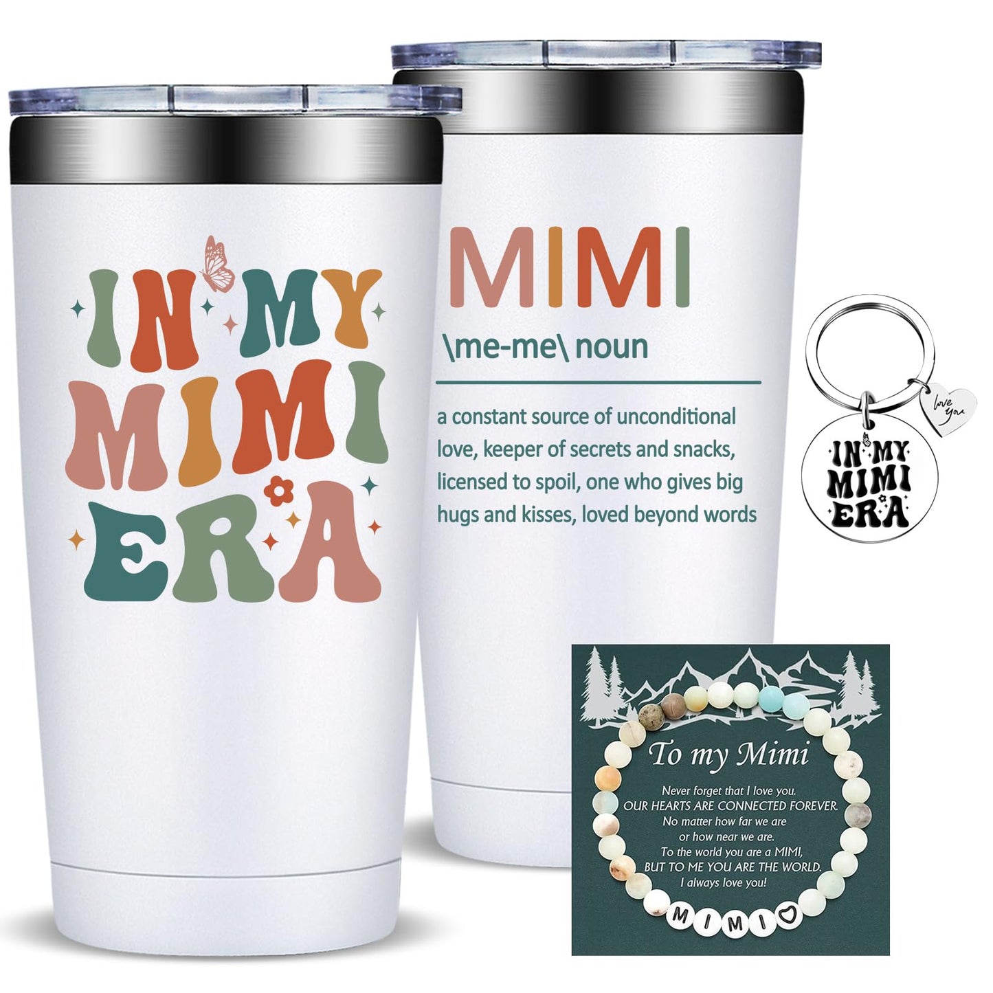 Fufandi Mimi Gifts, Best Mimi Ever - Mothers Day Christmas Birthday Gifts for Mimis, Grandma, Grandmother, New Nana - Tumbler Cup