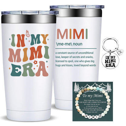 Fufandi Mimi Gifts, Best Mimi Ever - Mothers Day Christmas Birthday Gifts for Mimis, Grandma, Grandmother, New Nana - Tumbler Cup