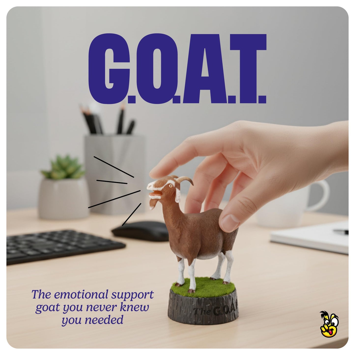 The Screaming Goat Desk Toy - White Elephant Gifts - Funny Gag Gift Ideas for Coworkers - Unique Fun Desk Toys - Hilarious Easter Basket Stuffers