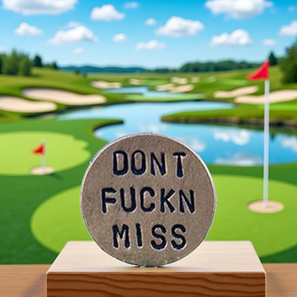BWESOO Adult Humor Novelty Golf Ball Markers Funny Golf Ball Marker for Men with Funny Words Unique Golf Gag Gifts for Men or Women Golfers,On-Course Accessories,Golf