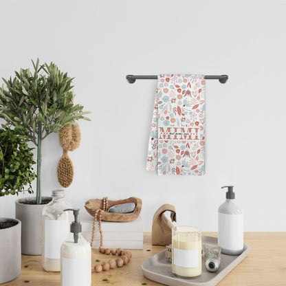 Mimi Gifts Kitchen Towels, Christmas Mothers Day Birthday Gifts for Grandma, Mimi Hand Tea Towels for Bathroom Kitchen Decor, 16x24 Inches