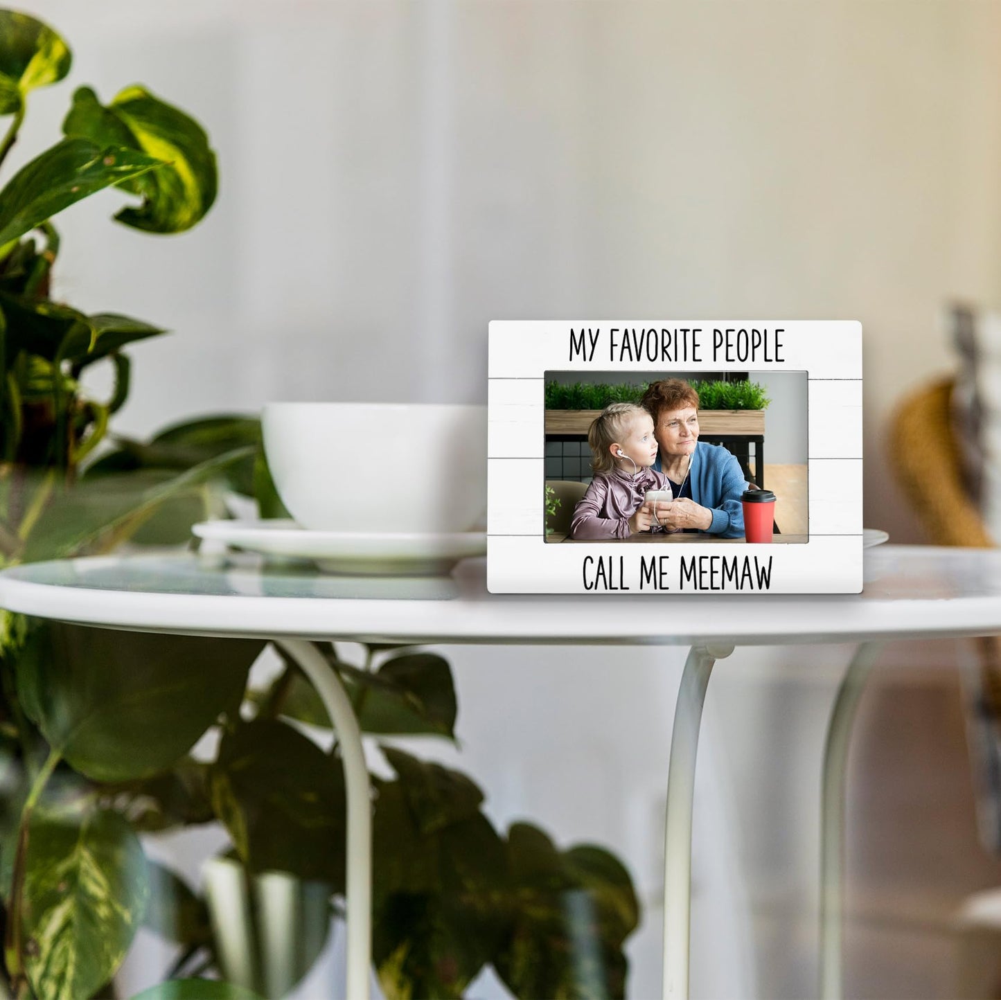 My Favorite People Call Me Meemaw 4x6 Picture Frame, Meemaw Gifts for Grandma Photo Frame, Gifts for Meemaws Mothers Day from Grandkids, MeemawGift Picture Photo Frames for Desk Decor