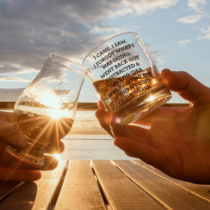 Funny Birthday Gifts for Men,Dad,Grandpa,Friends,Elderly,I Came I Saw I Forgot Whiskey Glass, Over the Hill Gag Gifts for Christmas,Thanksgiving,Sarcastic Gift for Retiement -14