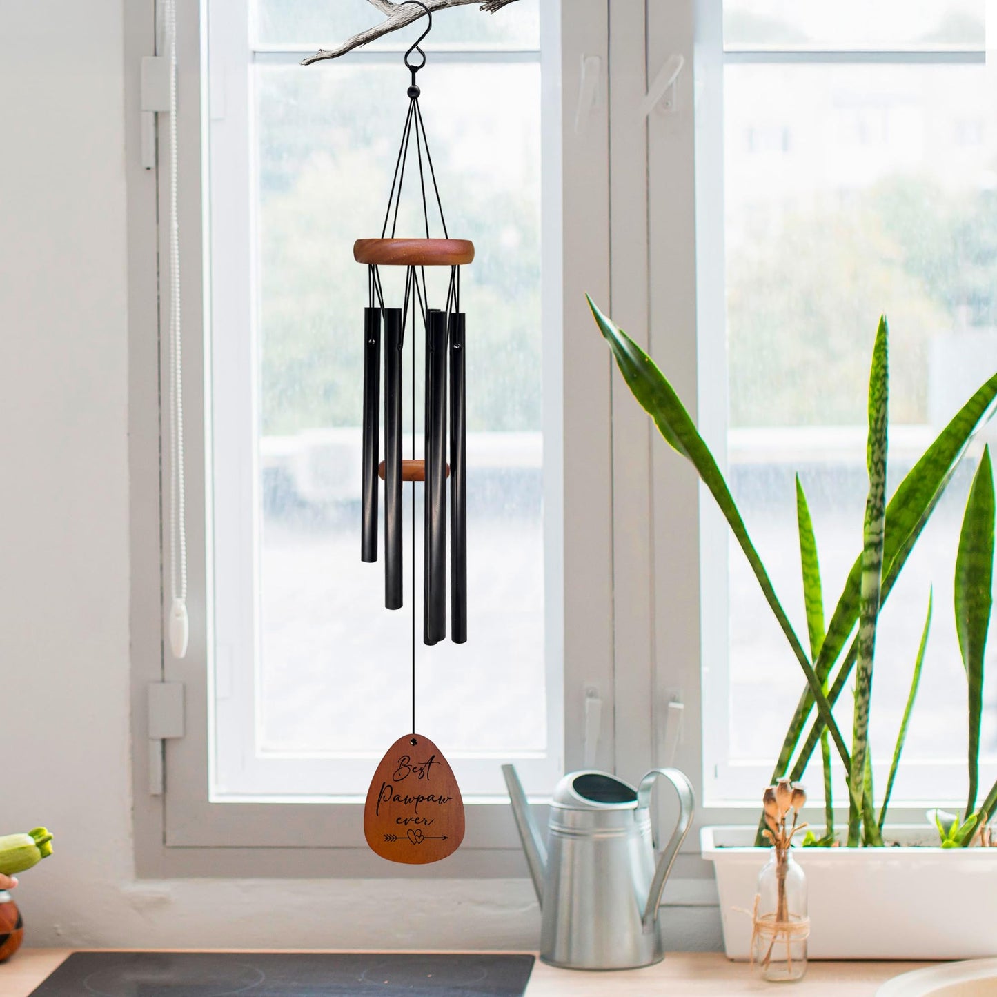 Pawpaw Gifts Wind Chimes, Pawpaws Wind Chimes for Outside, Fathers Day Christmas Birthday Gifts for Pawpaws Grandpa from Grandkids Grandchildren, Best Pawpaw Ever Chime 26" Inches
