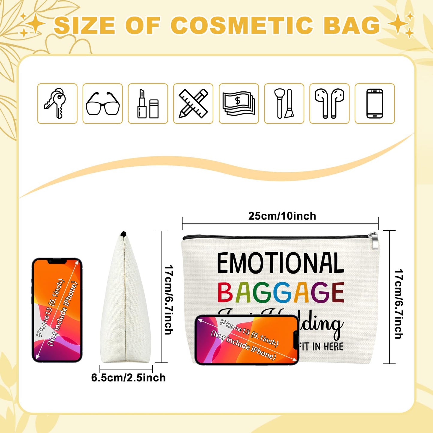 Mxrymvu Hostess Gift Makeup Bags Funny Gifts for Women Birthday Gifts for Friends Sister Mom Female Ideas Gag gifts Girls Cosmetic Bags for Anniversary Wedding Christmas Makeup Travel Pouch