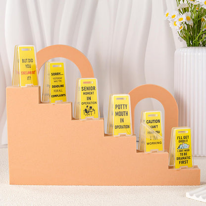 Funny Office Gifts Humorous Sticky Note Holders-6 Pack Note Clips with Hilarious Messages Perfect for Office Desks, Coworker Gifts, Work Accessories