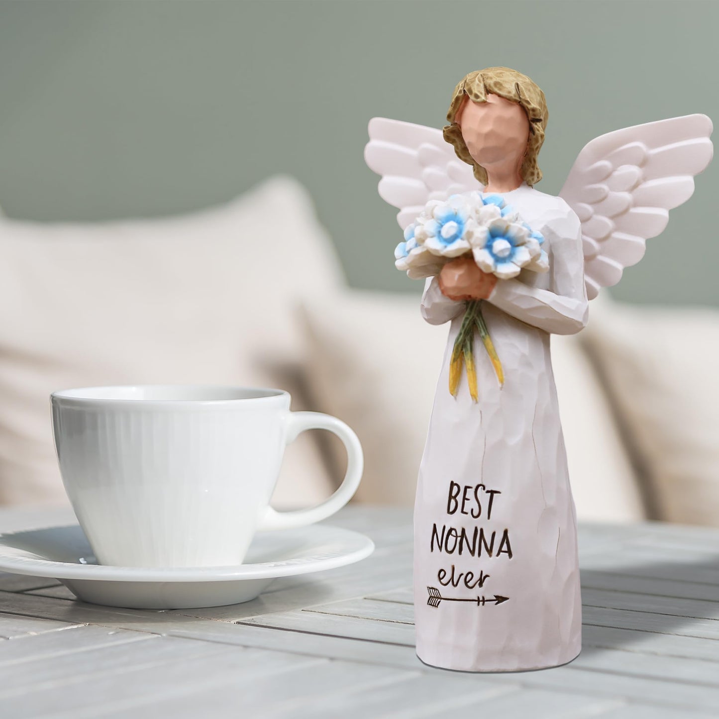 AUKEST Nonna Gifts for Grandma, Nonnie Gifts, Gift for Nonna, Sculpted Hand-Painted Figure
