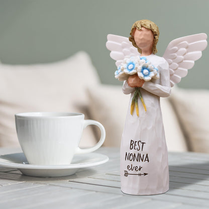 AUKEST Nonna Gifts for Grandma, Nonnie Gifts, Gift for Nonna, Sculpted Hand-Painted Figure