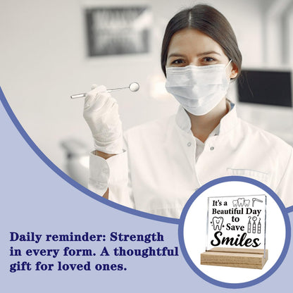 Dental Assistant Appreciation Gifts Dentist Gift for Women Men Dental Assistant Week Gifts Best Office Gift for Dentist Beautiful Day to Save Smiles