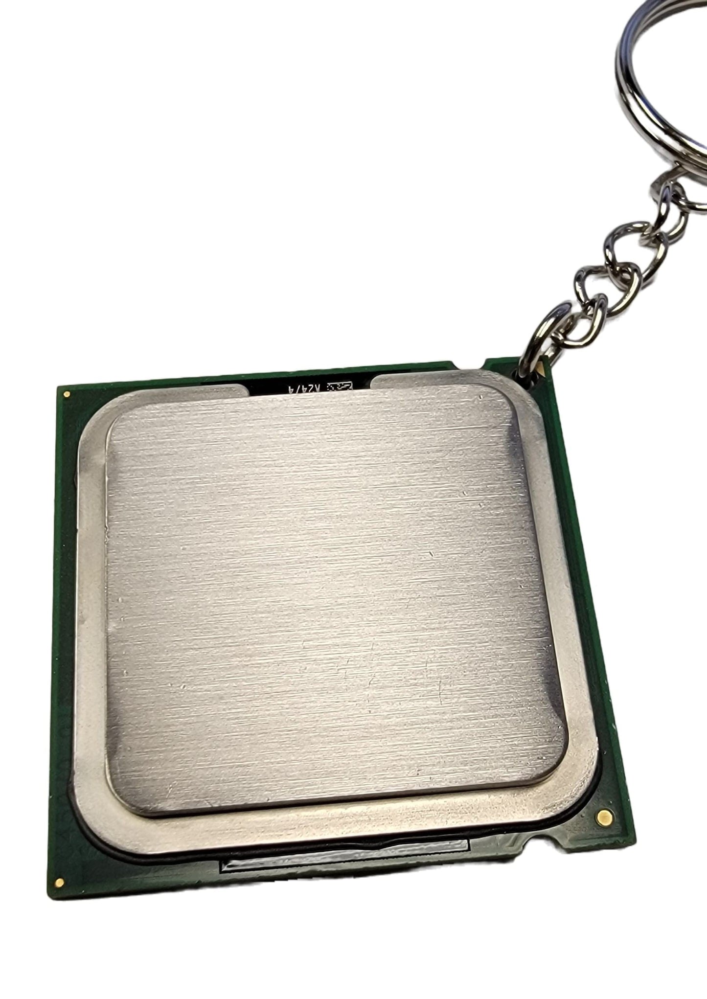 The Ultimate Geek Accessory - Recycled CPU Processor Keychain Made from Reclaimed Computer Parts