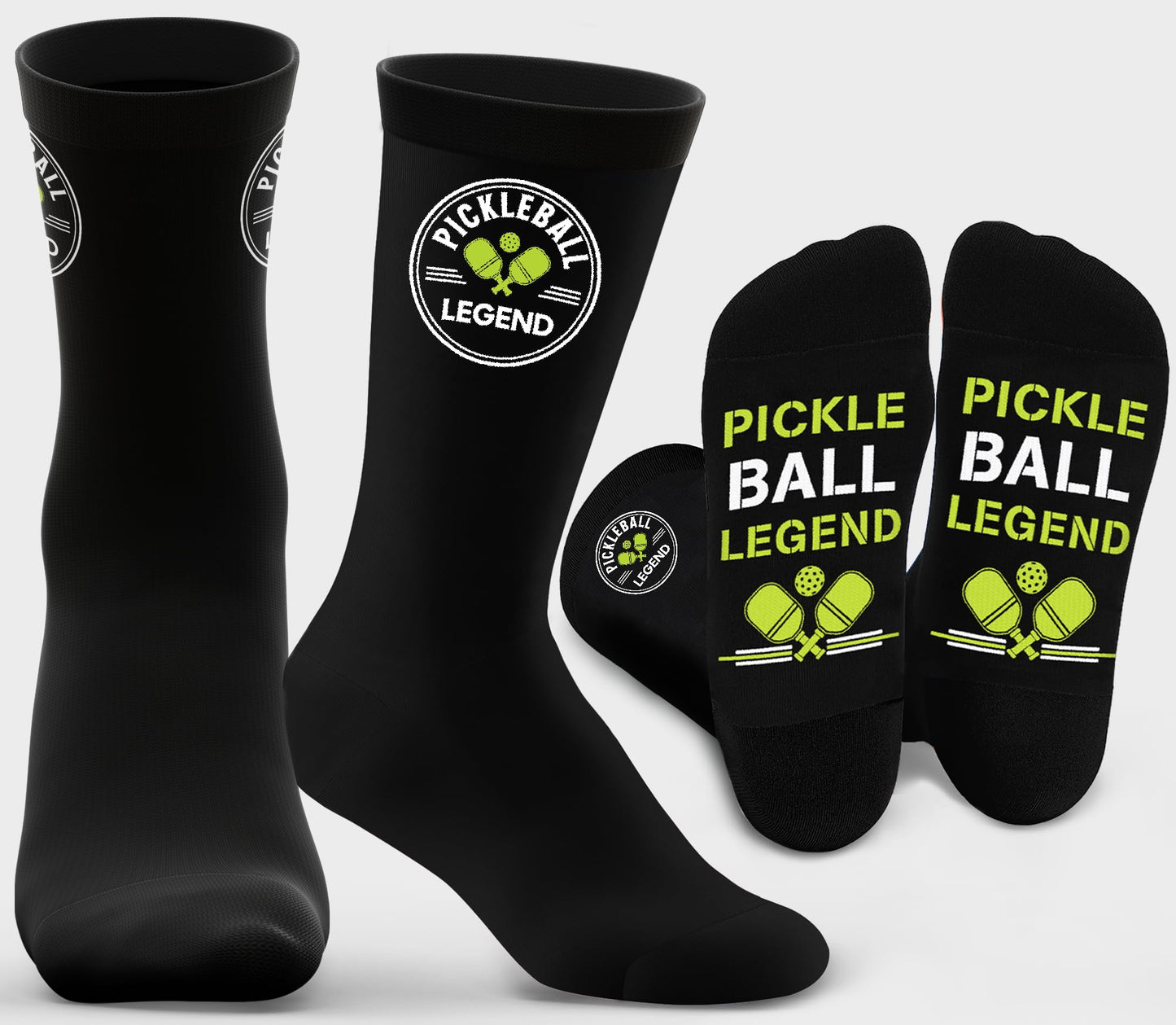 ZAGKOO Funny Sports Socks for Men, Women - Biking, Hiking, Skiing, Basketball, Pickleball, Disc Golf Socks - Christmas Gifts