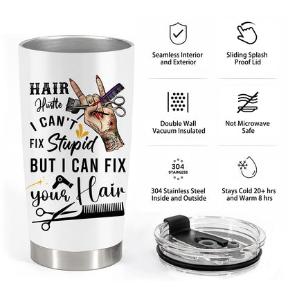 Hair Stylist Gifts: Stainless Steel Tumbler with Lid and Straw Coffee Mug, 20 OZ