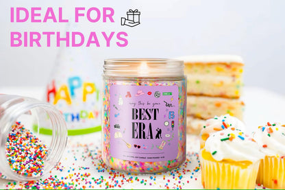 Taylor Birthday Candles, Taylor Gifts Merch Ideas, Cute Candle Gift for Women, Christmas Stocking Stuffers Gift for Girls Boys (Best Era)