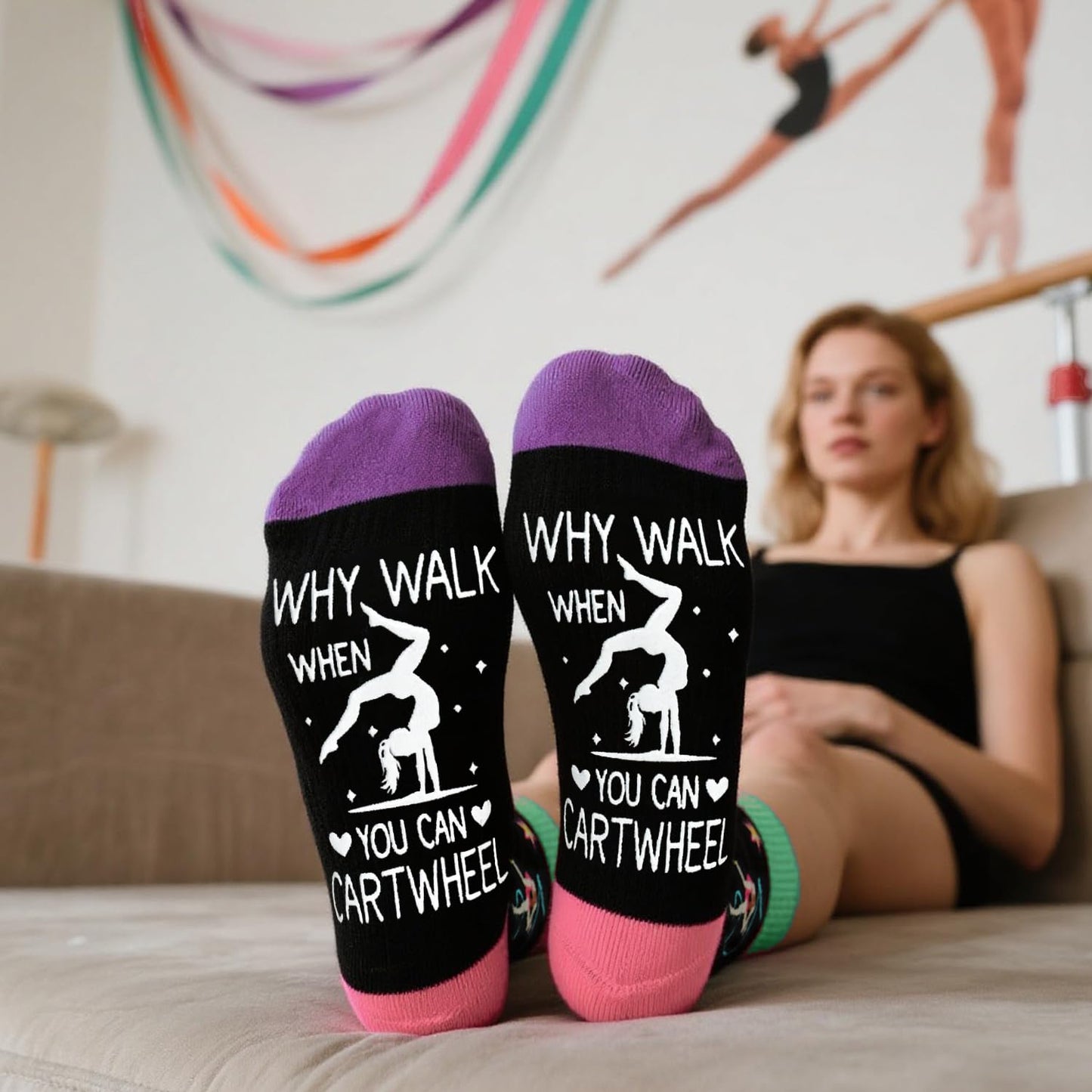 GOLIN Funny Socks Gift Idea for Women Girls - Novelty Birthday, Christmas Holiday Socks for Coach, Team, Sports Lovers