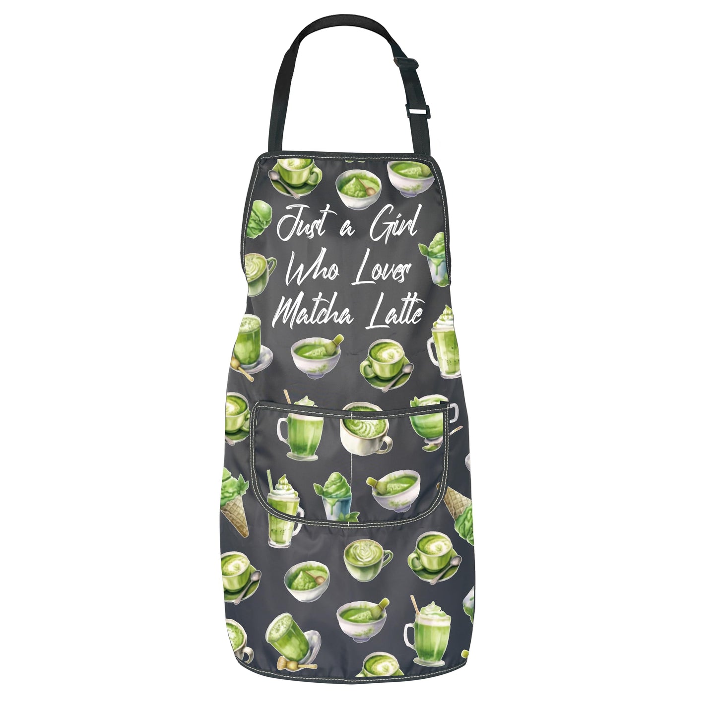 Matcha Latte Obsessed Gift Just A Girl Who Loves Matcha Latte Apron Matcha Latte Gift For Barista
