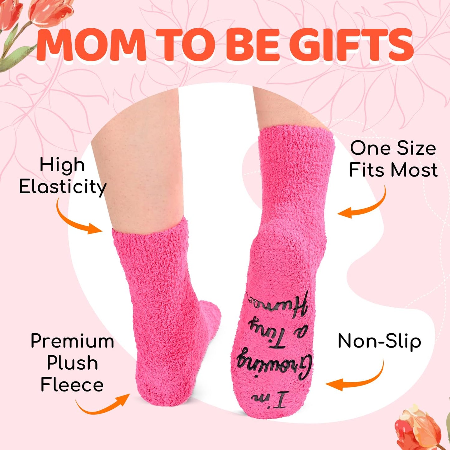 HAPPYPOP Pregnant Mom Gifts - Maternity Socks for Expectant Mothers, Thoughtful Choices for IVF Journeys