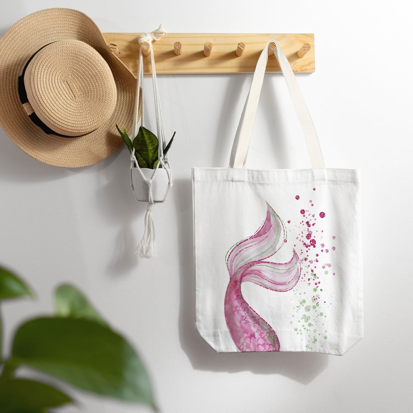 FBB Ocaen Beachy Ocean Sea Fish Reusable Grocery Shopping Bag