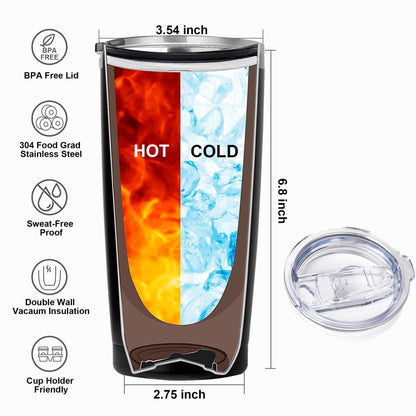 40th Birthday Gifts For Men Women-20 OZ Stainless Steel Tumbler-40th Birthday Decorations for Him Her