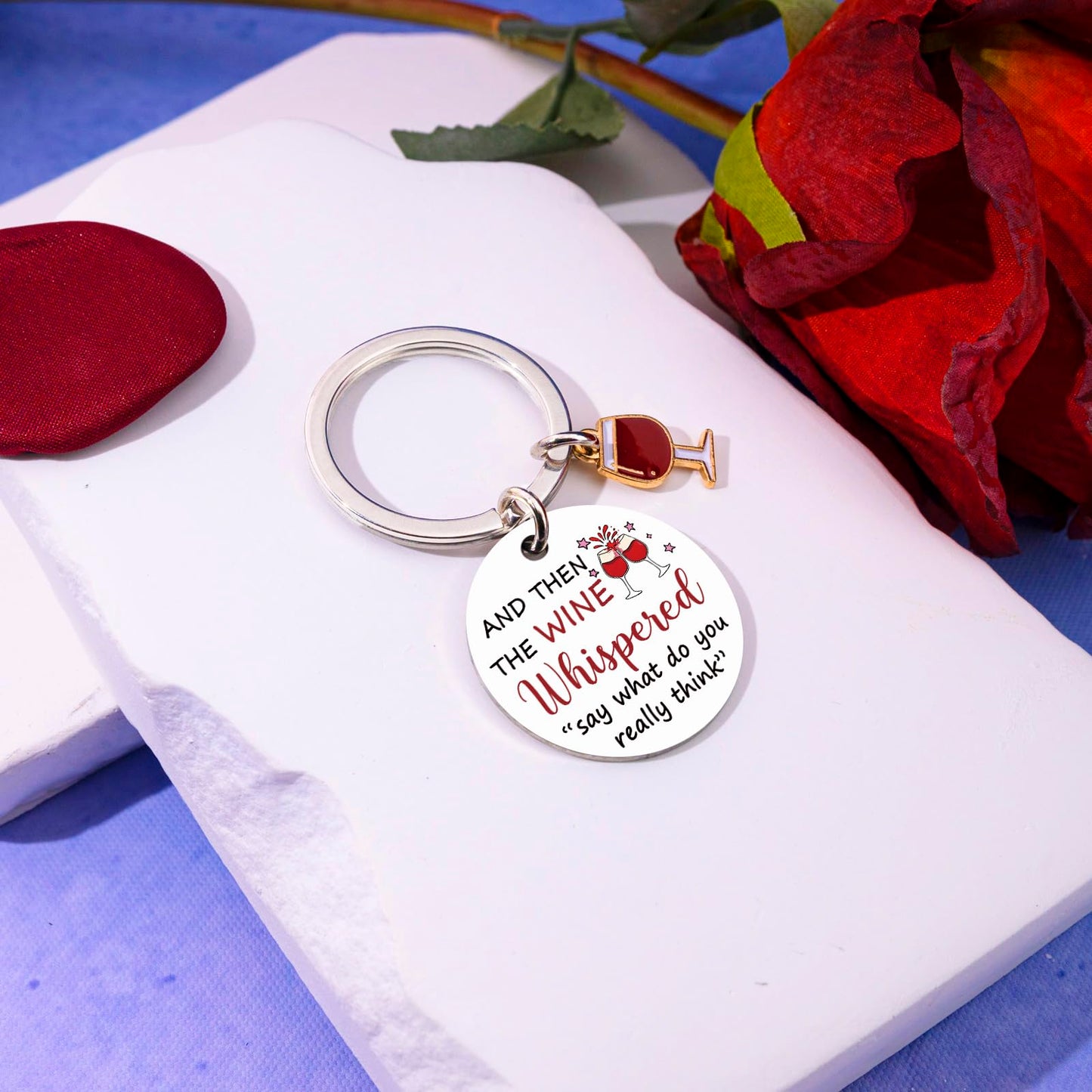 Wine Gifts For Women Men Wine Accessories For Wines Lovers Funny Wines Themed Gifts Funny Keychain Birthday Christmas Gift For Friends Stocking Stuffers For Adult