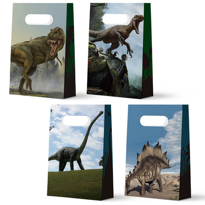 FRIDAY NIGHT 24 Pcs Dinosaur Party Favor Bags Dinosaur Theme Treat Candy Goodies Bag Birthday Party Supplies Decoration