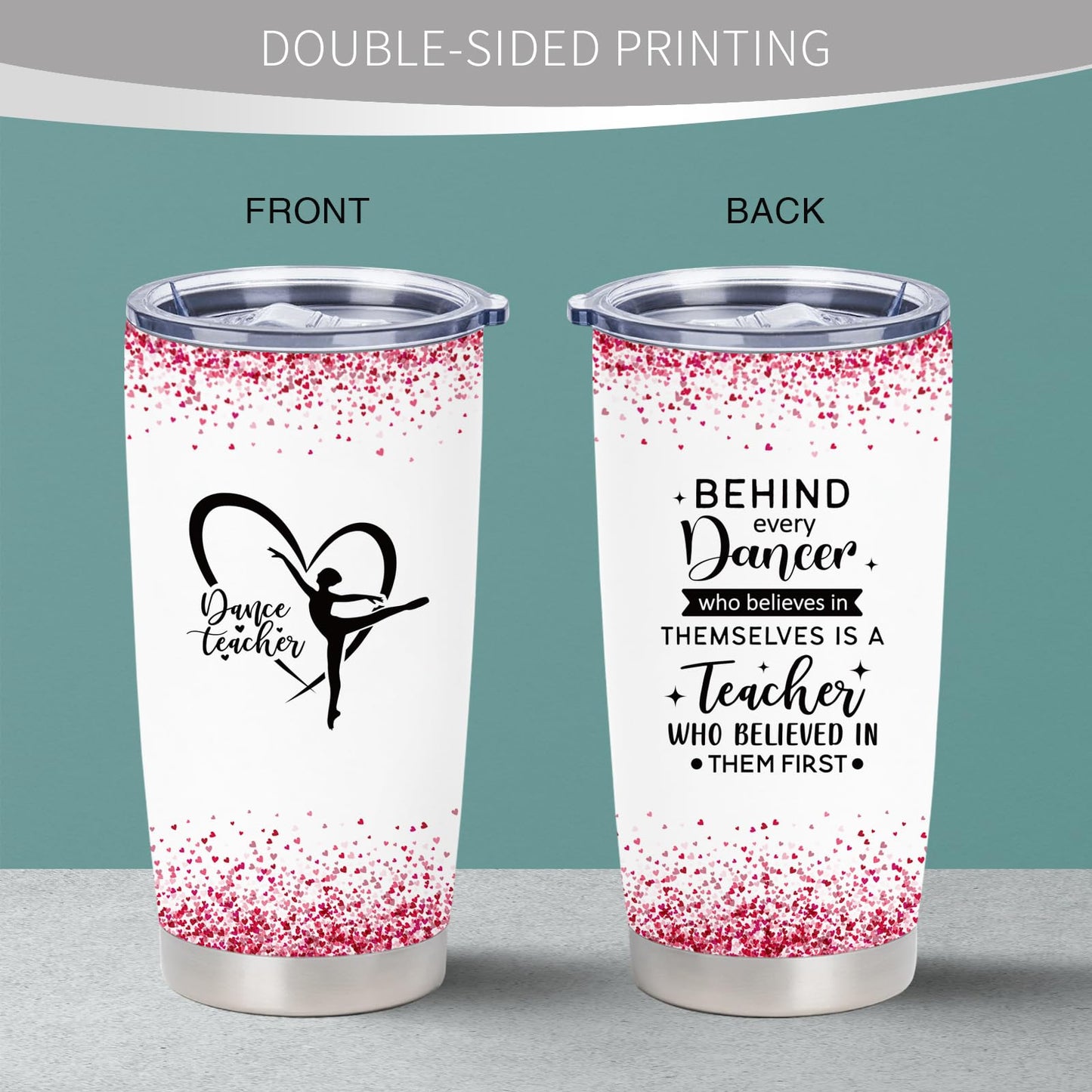 Dance Teacher Gifts for Women, Dance Teacher Christmas Gifts, Best Gift Ideas for Ballet Teachers, Ballet Teachers Gift for Women 20 oz Coffee Tumbler