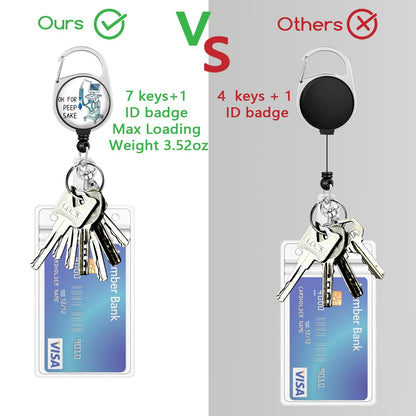 Funny Respiratory Therapist Badge Reel Holder Retractable Heavy Duty with 360° Swivel Carabiner Clip, RT Inhale RRT Badge Reel, Nurse Badge Holder Retractable Clip, Respiratory Therapist Gifts