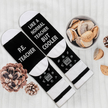 Funny Socks for Women Men - PEteacher