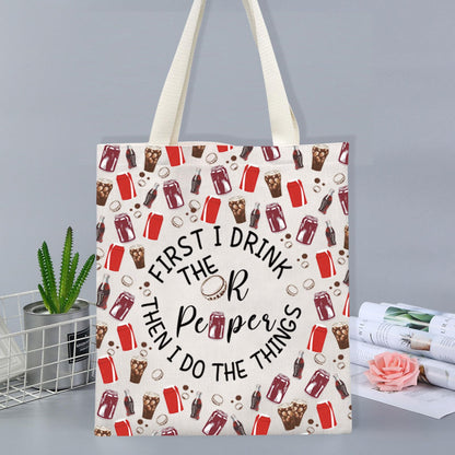 FOTAP Fizzy Drink Gift Pepper Soda Inspire Tote Bag Soda Lovers Gifts Soda Social Club Shoulder Bag Soda Addict Gift