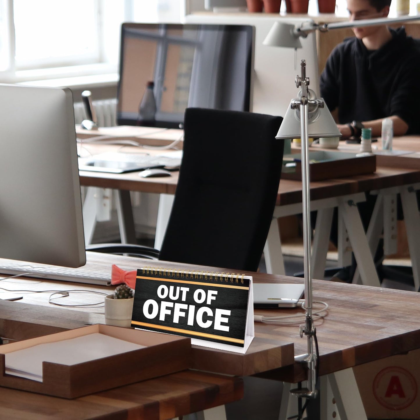Fancy Land Desk Flip Accessories Funny Desk Supplies for Work 30 Desktop Flip Messages Decor Office Colleague Coworkers