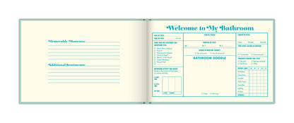 Knock Knock Bathroom Guest Book, Funny Guest Bathroom Book & Gift for Adults, Fill-in-the-Blank Book, 112 Pages