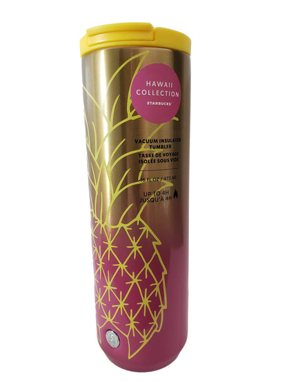 Starbucks Hawaii Collection Stainless Steel Pineapple 16oz Tumbler