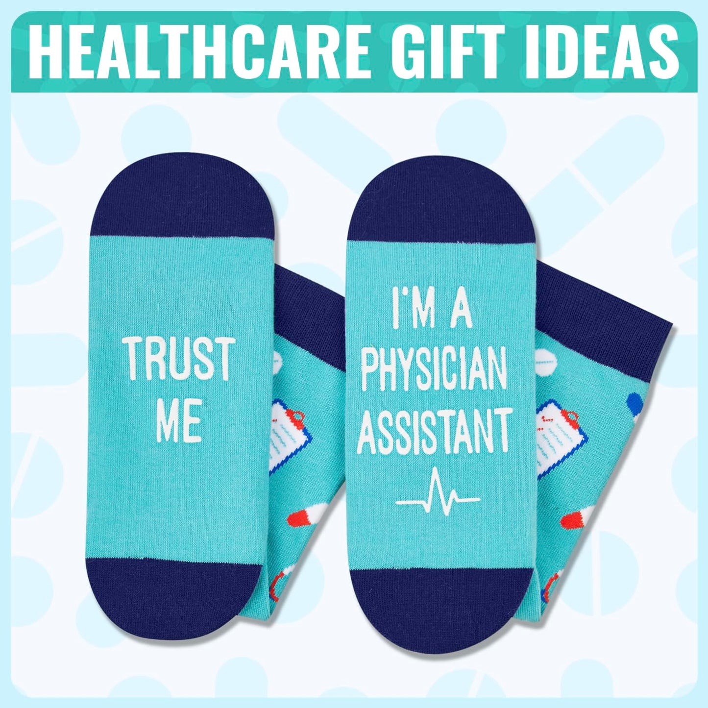HAPPYPOP EMT Gifts for Men Women - Medical Assistants Gifts Medical Assistants Week Socks